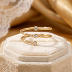Gold Triple Orbit Ring