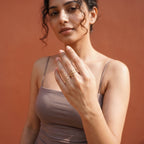 Gold Triple Orbit Ring