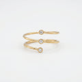 Gold Triple Orbit Ring