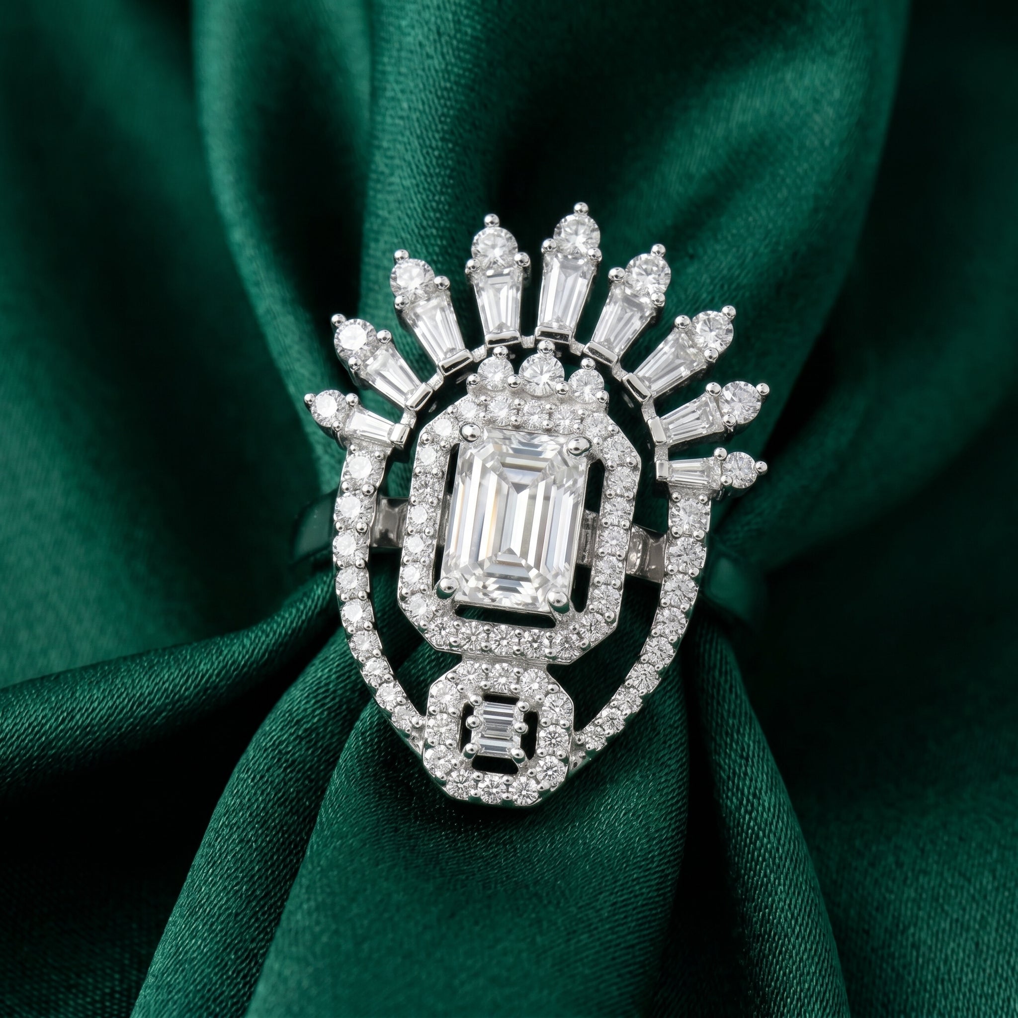 Silver Regal Radiance Ring