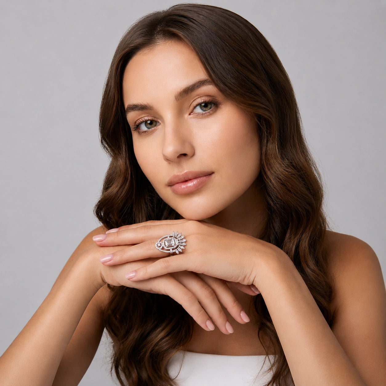 Silver Regal Radiance Ring