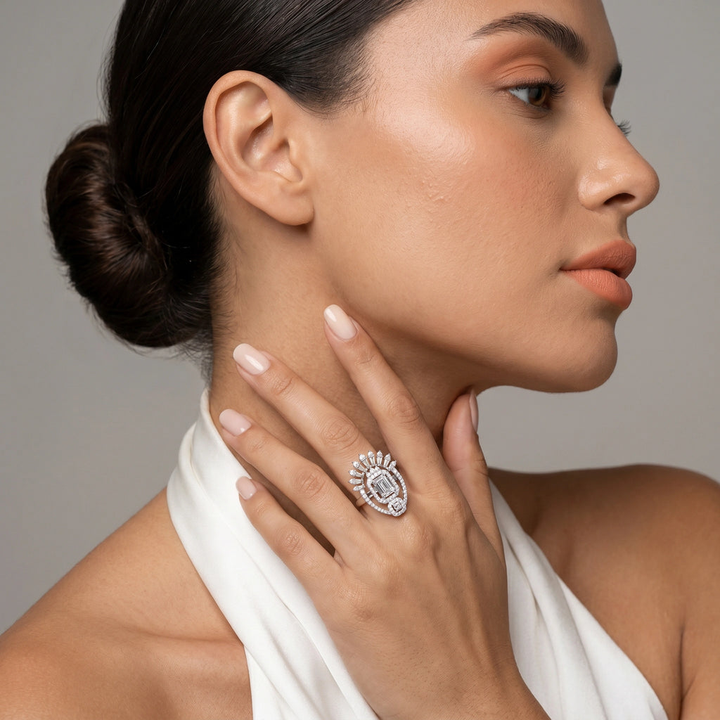 Silver Regal Radiance Ring