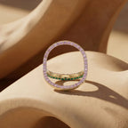 Gold Triple Facet Statement Ring