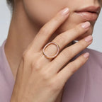 Gold Triple Facet Statement Ring