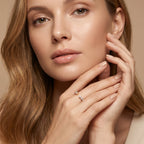 Gold Twin Row Open Ring