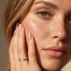 Gold Twin Row Open Ring