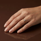 Gold Botanica Solitaire Ring