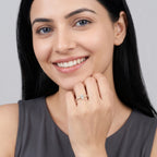 Gold Oval Vine Ring