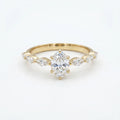 Gold Oval Vine Ring