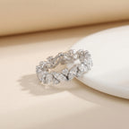 Silver Marquise Vine Band Ring