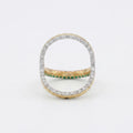 Gold Triple Facet Statement Ring