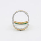 Gold Triple Facet Statement Ring