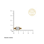 Gold Cushion Cut Solitaire Ring