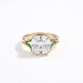 Gold Split Shank Cushion Ring