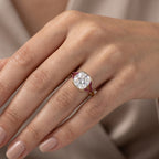 Gold Ruby Split Shank Ring