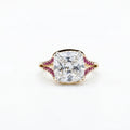 Gold Ruby Split Shank Ring