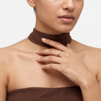 Gold Linear Duo Ring