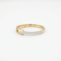 Gold Open Pavé Ring