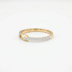 Gold Open Pavé Ring