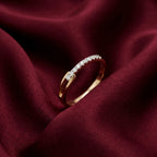 Gold Open Pavé Ring