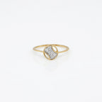 Gold Eclipse Arc Ring