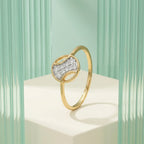 Gold Eclipse Arc Ring