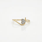 Gold Heart Flow Ring