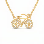 Vintage Bicycle 18KT Gold Plated Pendant
