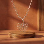 Rose Gold Radiant Fan Necklace