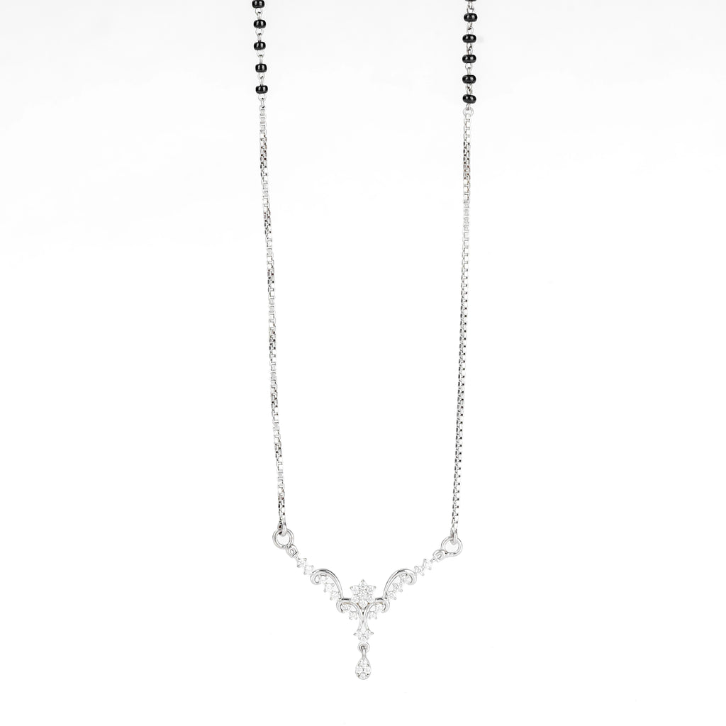 Floral Diamond Mangalsutra