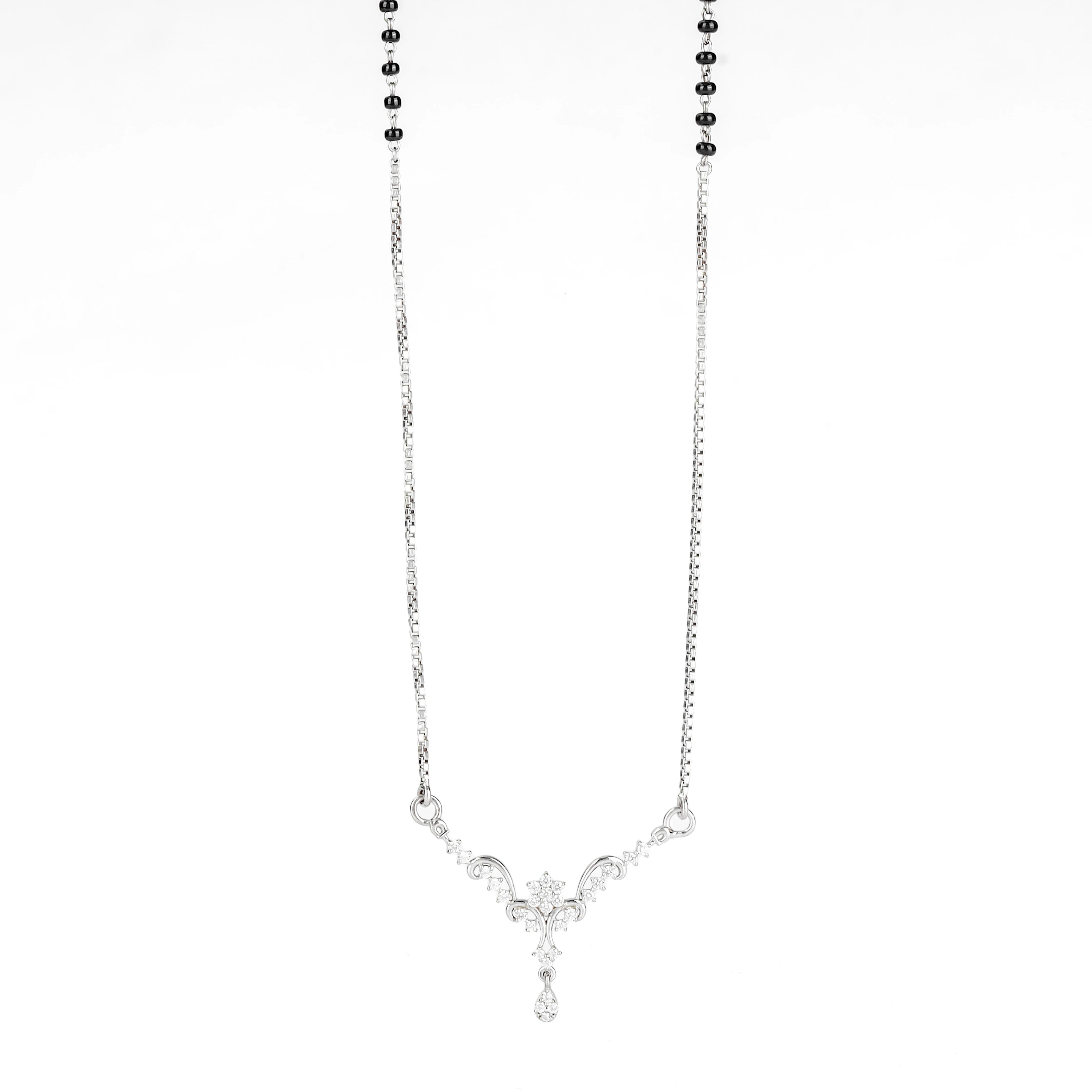 Floral Diamond Mangalsutra