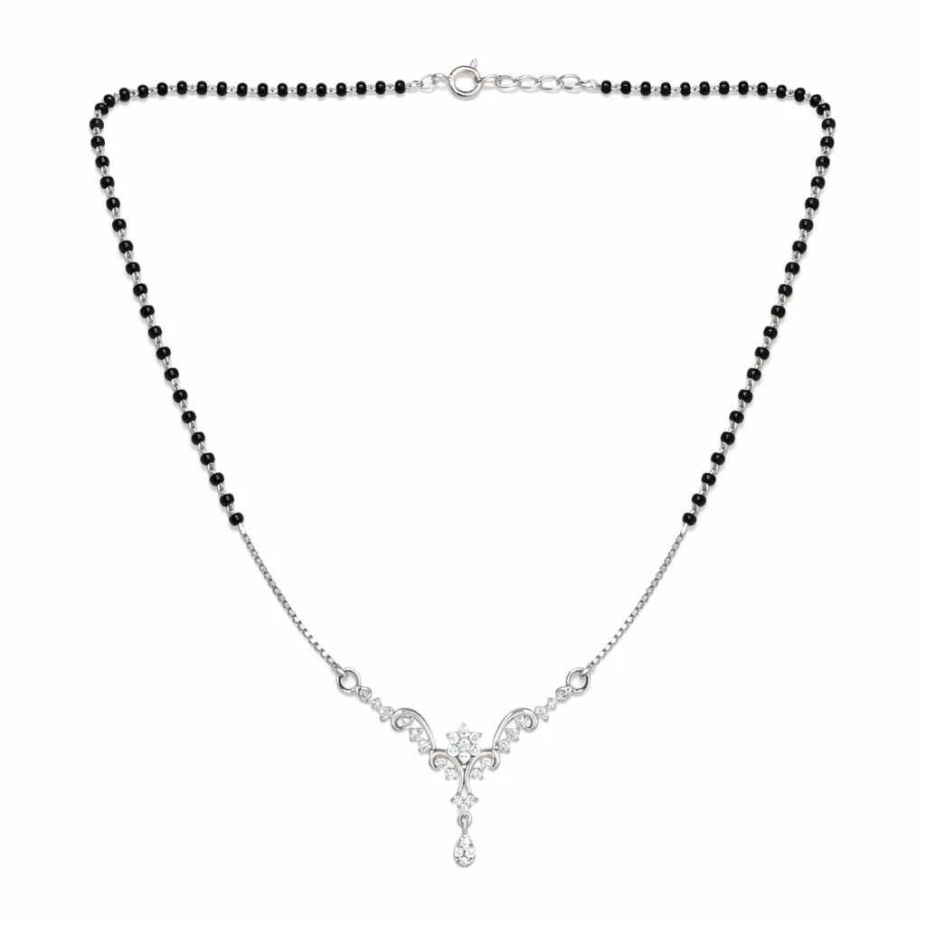 Floral Diamond Mangalsutra