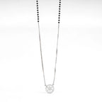 Round Flower Diamond Mangalsutra
