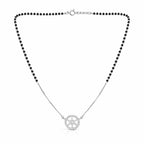 Round Flower Diamond Mangalsutra