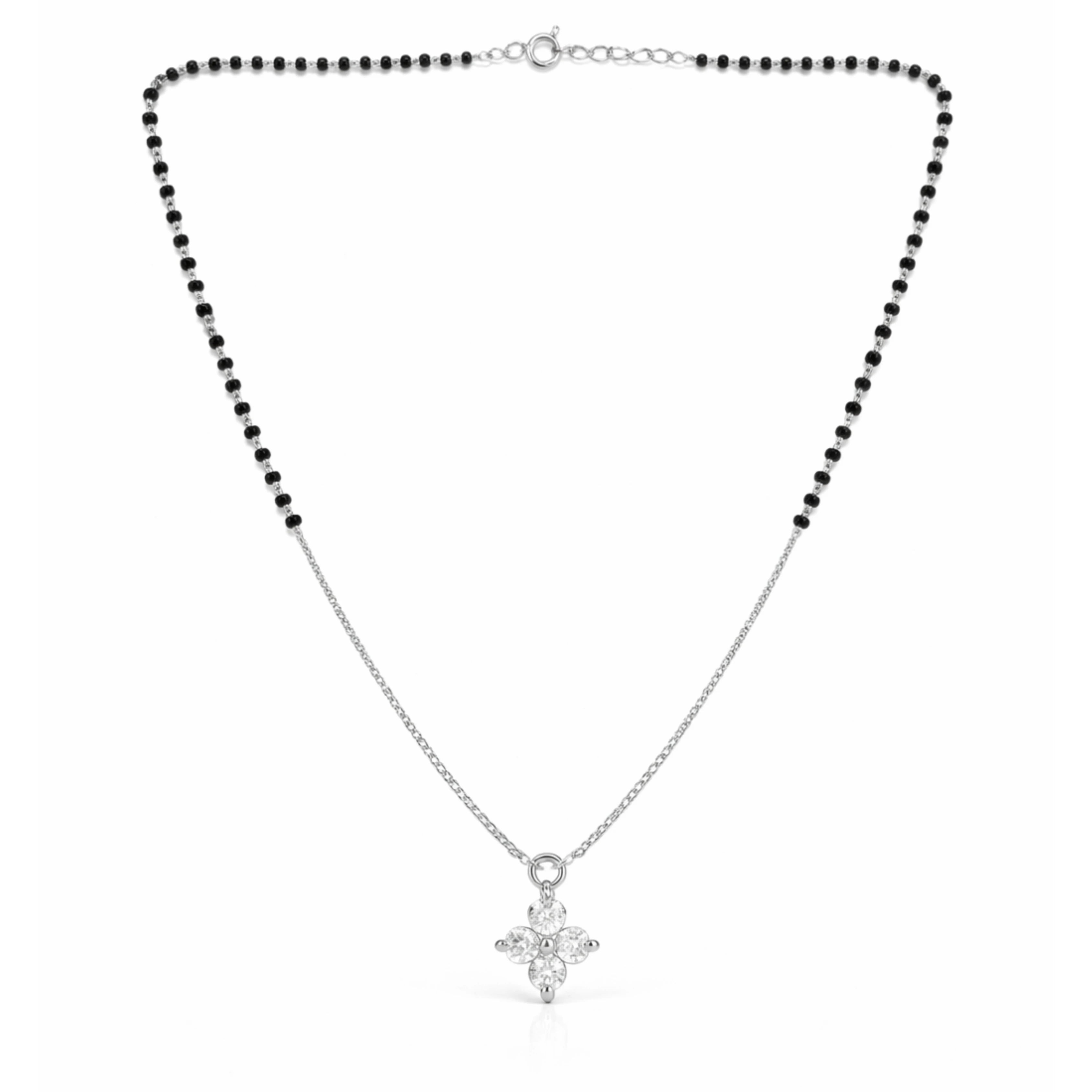 Diamond Flower Mangalsutra