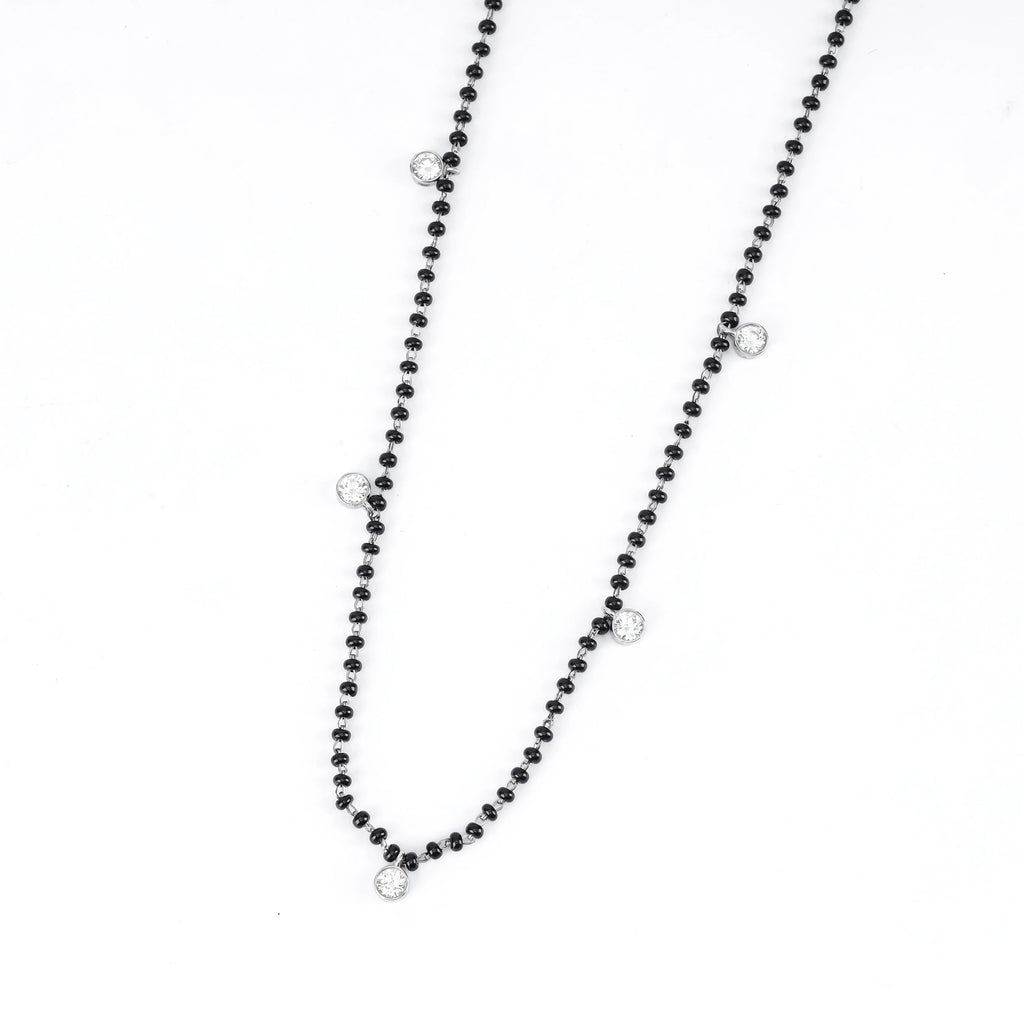 Black Beads and Diamond Mangalsutra
