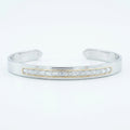 Silver Baguette Bar Bracelet