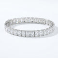 Silver Emerald Cut Tennis Bracelet