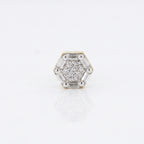 Gold Hexa Cluster Stud