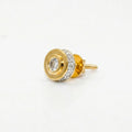 Gold Orbit Halo Stud