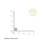 Gold Orbit Halo Stud