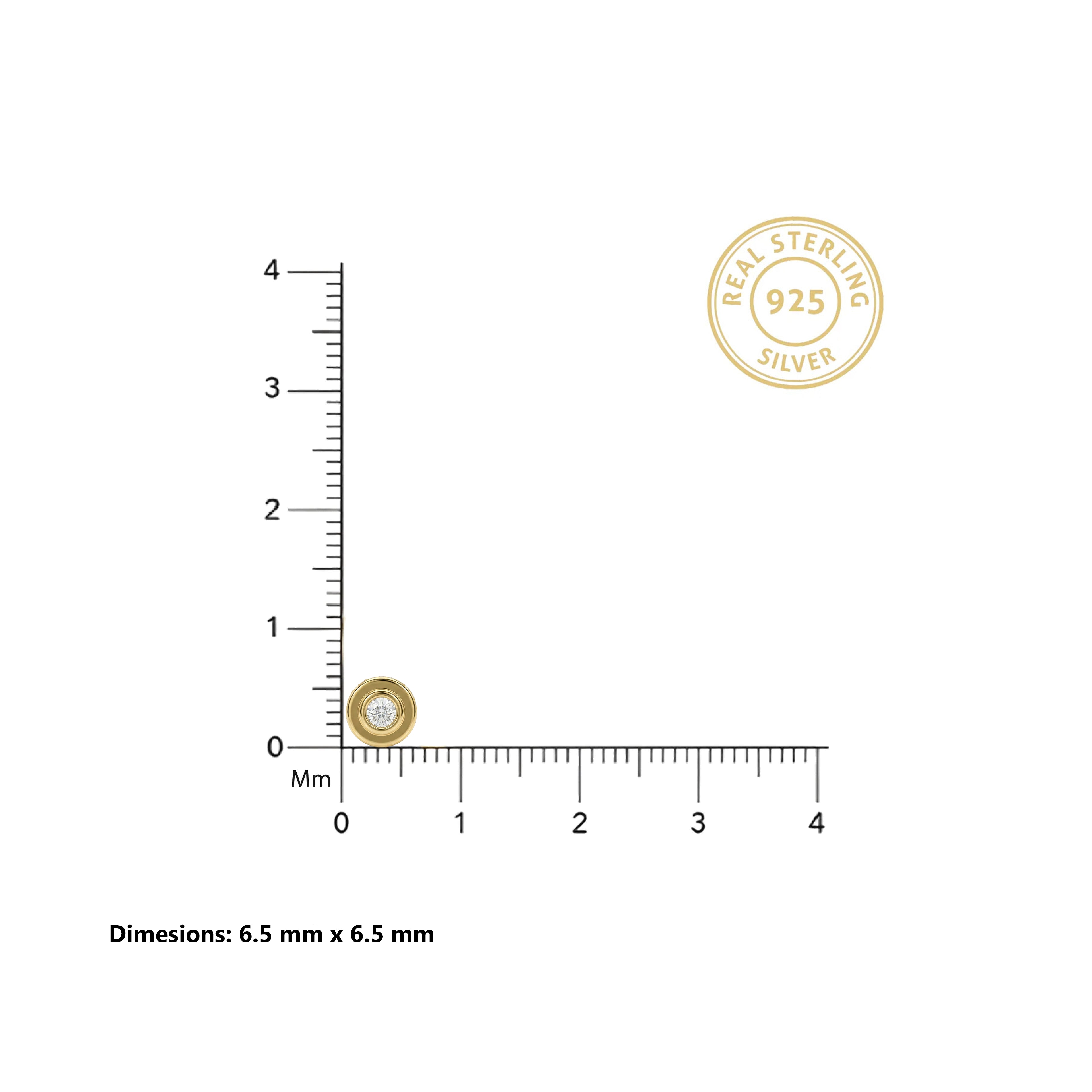 Gold Orbit Halo Stud