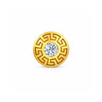 Gold Greek Halo Stud Earring