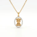 Gold Ashoka Halo Pendant