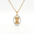 Gold Ashoka Halo Pendant