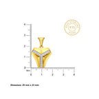Gold Apex Line Statement Pendant