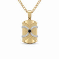 Gold Infinity Edge Statement Pendant