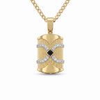 Gold Infinity Edge Statement Pendant