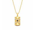 Gold Infinity Edge Statement Pendant