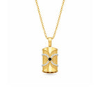 Gold Infinity Edge Statement Pendant